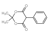 2,2-Dimethyl-5-phenyl-1,3-dioxane-4,6-dione Structure