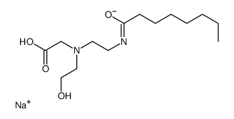 sodium,2-[2-hydroxyethyl-[2-(octanoylamino)ethyl]amino]acetate Structure