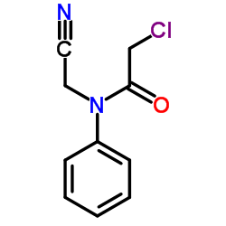 2-Chloro-N-(cyanomethyl)-N-phenylacetamide结构式