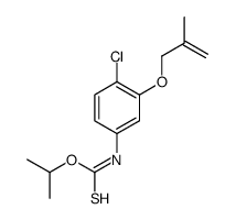 O-propan-2-yl N-[4-chloro-3-(2-methylprop-2-enoxy)phenyl]carbamothioate结构式