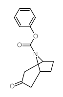 8-Azabicyclo[3.2.1]octane-8-carboxylicacid, 3-oxo-, phenyl ester结构式