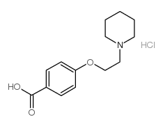 4-(2-哌啶乙氧基)苯甲酸盐酸盐结构式
