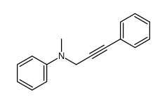 N-methyl-N-(3-phenylprop-2-ynyl)aniline结构式