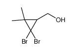 (2,2-dibromo-3,3-dimethylcyclopropyl)methanol结构式