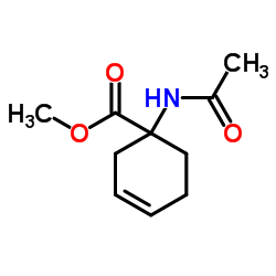 3-环己烯-1-羧酸,1-(乙酰基氨基)-,甲酯(9CI)结构式