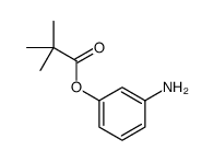 (3-aminophenyl) 2,2-dimethylpropanoate结构式