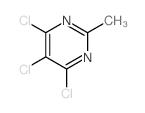 4,5,6-三氯-2-甲基嘧啶结构式