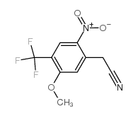 5-Methoxy-2-nitro-4-(trifluoroMethyl)phenylacetonitrile structure