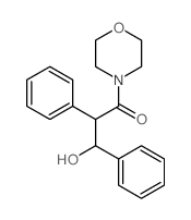 3-hydroxy-1-morpholin-4-yl-2,3-diphenyl-propan-1-one结构式