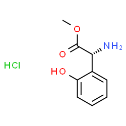 (R)-2-氨基-2-(2-羟基苯基)乙酸甲酯盐酸盐结构式