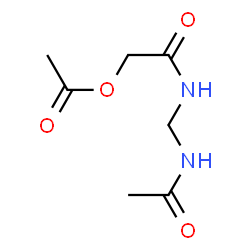 Acetamide,N-[(acetylamino)methyl]-2-(acetyloxy)- Structure