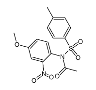 N-acetyl-4-methoxy-2-nitro-N-(toluene-4-sulfonyl)-aniline Structure