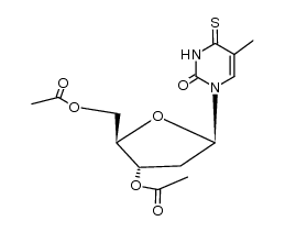 3',5'-di-O-acetyl-4-thiothimidine Structure
