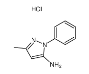 3-甲基-1-苯基-1H-吡唑-5-胺盐酸盐结构式