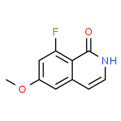 8-氟-6-甲氧基异喹啉-1-酚结构式