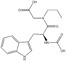 N-(Ethoxycarbonyl)-L-Trp-Gly-OMe结构式