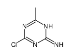 4-氯-6-甲基-1,3,5-三嗪-2-胺结构式