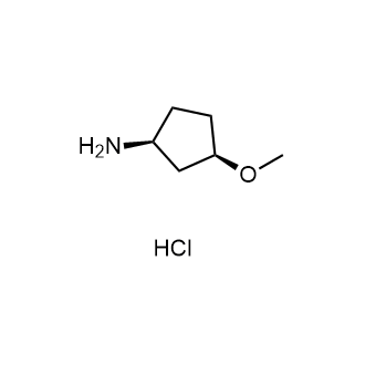 (1S,3R)-3-甲氧基环戊烷-1-胺盐酸盐结构式