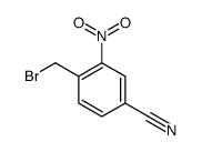 4-(bromomethyl)-3-nitrobenzonitrile结构式