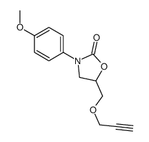 3-(4-Methoxyphenyl)-5-[(2-propynyloxy)methyl]-2-oxazolidinone结构式
