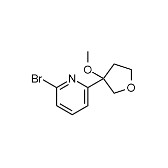 2-溴-6-(3-甲氧基四氢呋喃-3-基)吡啶结构式