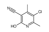 5-氯-2-羟基-4,6-二甲基烟腈结构式
