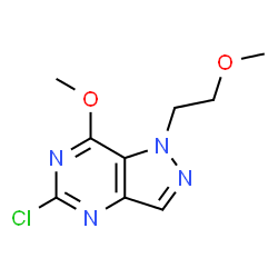 5-氯-7-甲氧基-1-(2-甲氧基乙基)-1H-吡唑并[4,3-d]嘧啶结构式