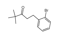 1-(2-bromophenyl)-4,4-dimethylpentan-3-one Structure