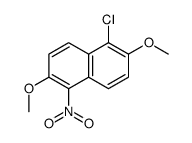 1-chloro-2,6-dimethoxy-5-nitronaphthalene Structure