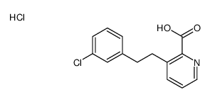 3-[2-(3-chlorophenyl)ethyl]pyridine-2-carboxylic acid,hydrochloride Structure