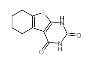 1,2,3,4,5,6,7,8-八氢苯并[4,5]噻吩并[2,3-d]嘧啶-2,4-二酮结构式