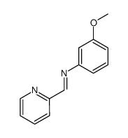3-Methoxy-N-(2-pyridinylmethylene)benzenamine结构式