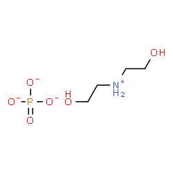 bis(2-hydroxyethyl)ammonium dihydrogen phosphate结构式