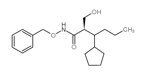 (2R)-2-(羟基甲基)-3-(环戊基)-n-(苯基甲氧基)己酰胺结构式
