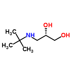 S-(-)-3-叔丁胺基-1,2-丙二醇结构式