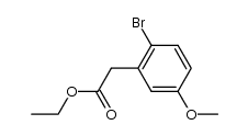 ethyl (2-bromo-5-methoxyphenyl)acetate结构式