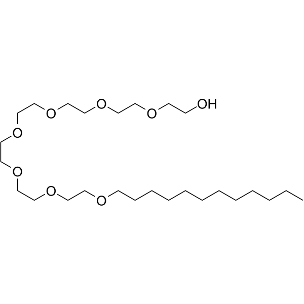 七乙二醇单十二醚结构式
