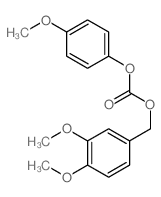 Carbonic acid,(3,4-dimethoxyphenyl)methyl 4-methoxyphenyl ester结构式