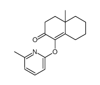 4a-methyl-1-((6-methylpyridin-2-yl)oxy)-4,4a,5,6,7,8-hexahydronaphthalen-2(3H)-one Structure
