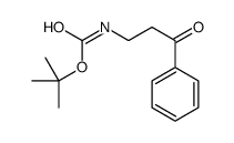 (3-氧代-3-苯丙基)氨基甲酸叔丁酯结构式