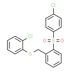 (4-CHLOROPHENYL)(2-([(2-CHLOROPHENYL)SULFANYL]METHYL)PHENYL)DIOXO-LAMBDA6-SULFANE picture