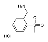 2-(甲磺酰基)苄胺盐酸盐结构式
