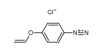 p-vinyloxybenzenediazonium chloride结构式
