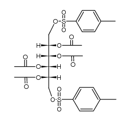 (2S,3S,4S,5S)-1,6-bis(tosyloxy)hexane-2,3,4,5-tetrayl tetraacetate结构式