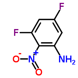 3,5二氟-2-硝基苯胺结构式