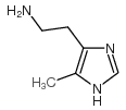 2-(4-甲基-1H-咪唑-5-基)乙胺结构式