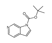 1H-吡咯并[2,3-c]吡啶-1-羧酸叔丁酯结构式