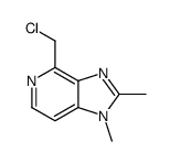 (9ci)-4-(氯甲基)-1,2-二甲基-1H-咪唑并[4,5-c]吡啶结构式