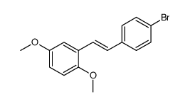 2-[2-(4-bromophenyl)ethenyl]-1,4-dimethoxybenzene结构式