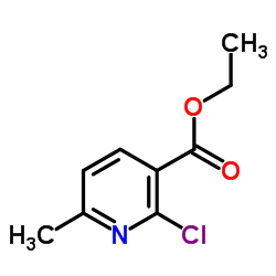 2-氯-6-甲基烟酸乙酯结构式